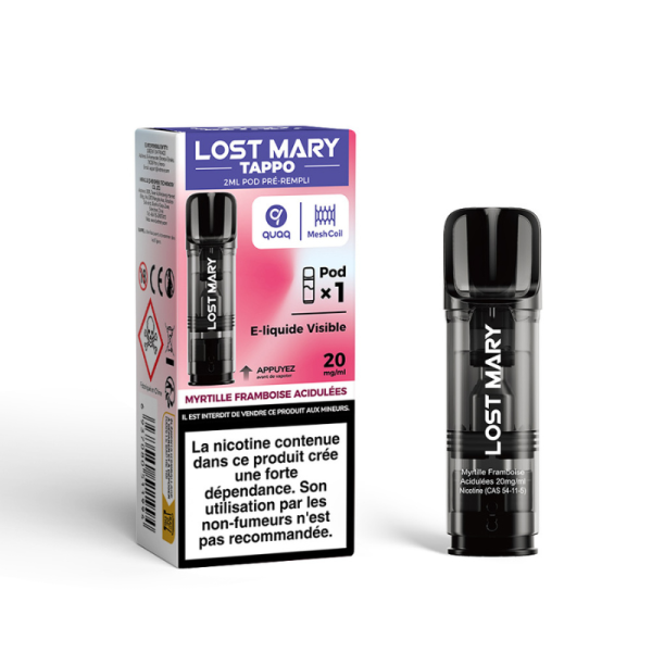 Tappo Air Prefilled Pods 20mg Lost Mary