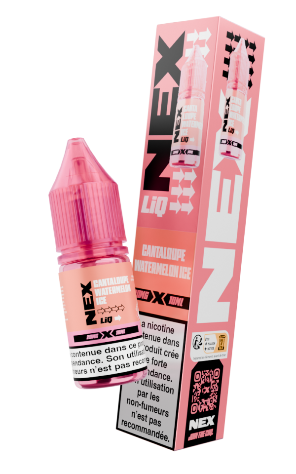 Cantaloupe Watermelon Ice 10ml 20mg NEXLIQ Pod Salt
